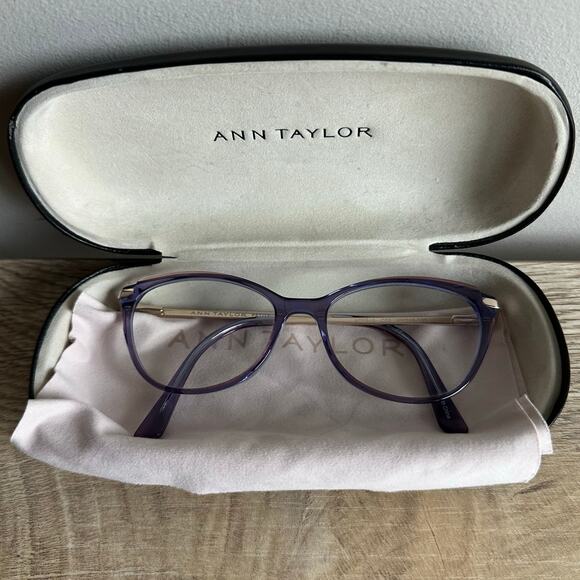 Ann Taylor ATP815 Petite Purple Eyeglasses - Picture 1 of 7